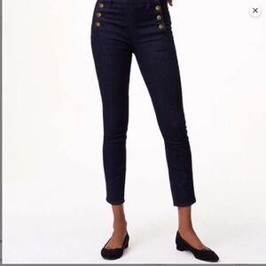 LOFT MODERN SAILOR SKINNY JEANS IN DARK RINSE WASH